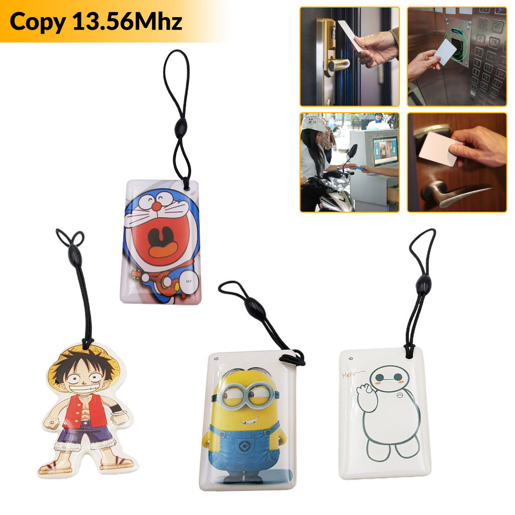 Thẻ RFID 13.56Mhz Móc Khóa Sao Chép Được