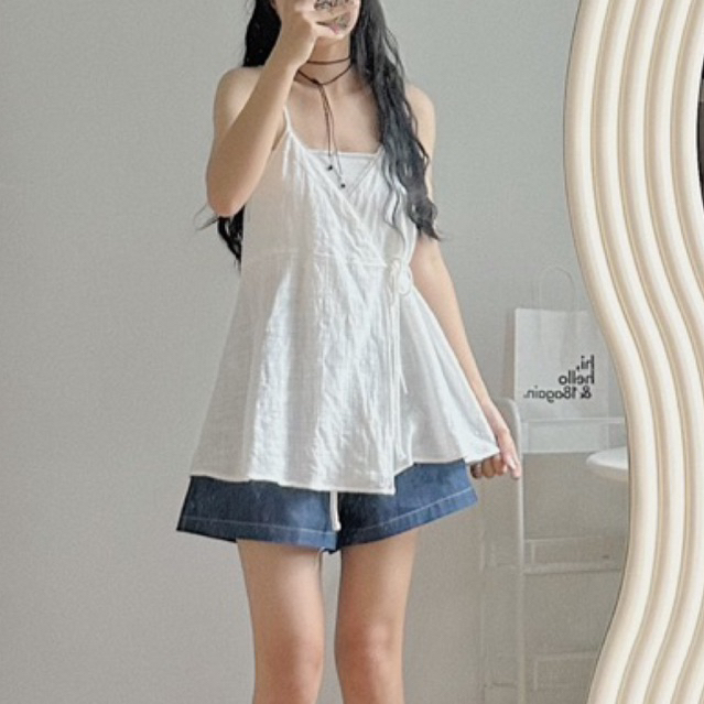 Áo hai dây ren Riri 18made ✿ 𝐁𝐲 𝐄𝐢𝐠𝐡𝐭𝐞𝐞𝐧 𝐀𝐠𝐚𝐢𝐧