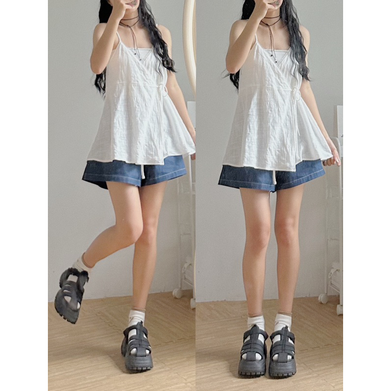 Áo hai dây ren Riri 18made ✿ 𝐁𝐲 𝐄𝐢𝐠𝐡𝐭𝐞𝐞𝐧 𝐀𝐠𝐚𝐢𝐧