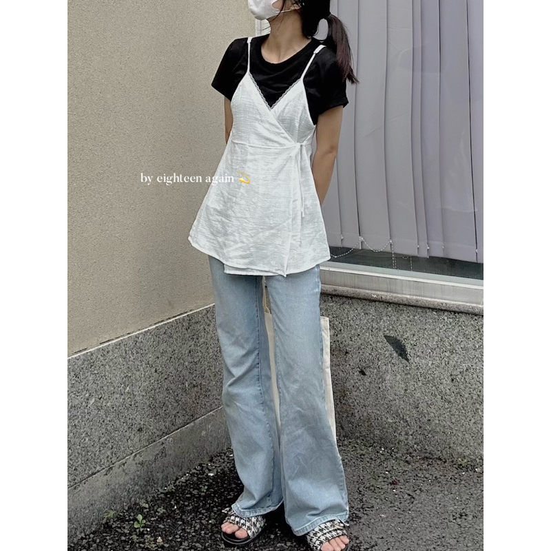 Áo hai dây ren Riri 18made ✿ 𝐁𝐲 𝐄𝐢𝐠𝐡𝐭𝐞𝐞𝐧 𝐀𝐠𝐚𝐢𝐧