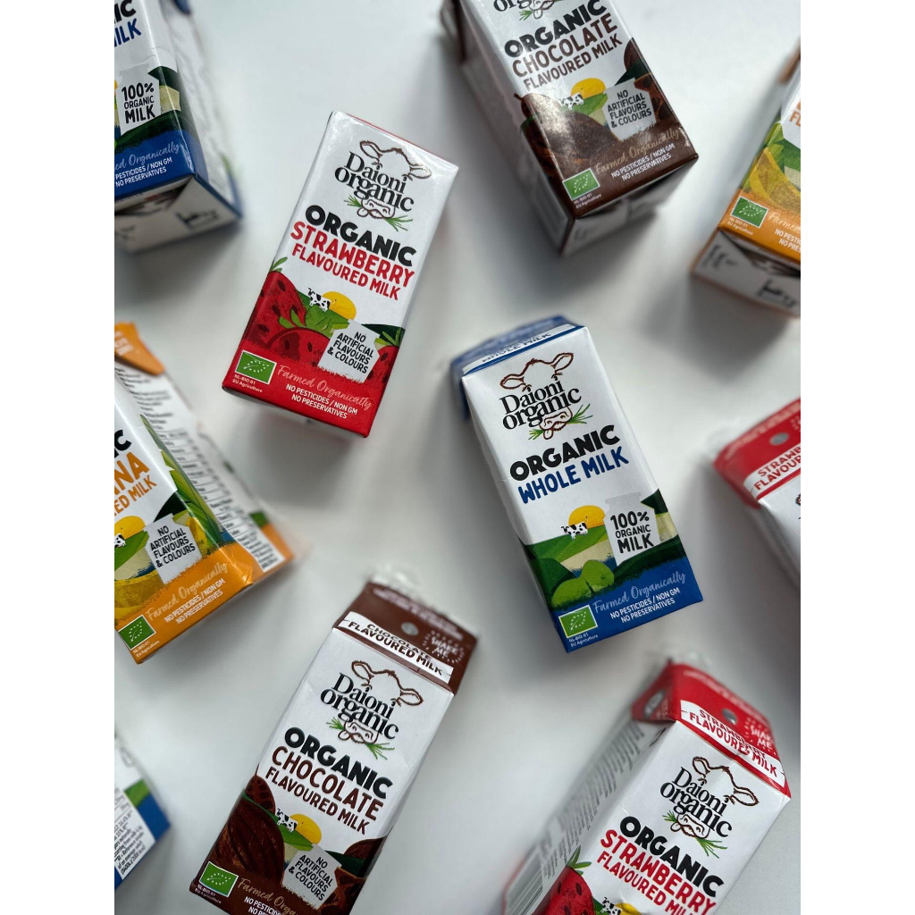 1 hộp Sữa tươi hữu cơ tách béo Daioni 200ml có vị