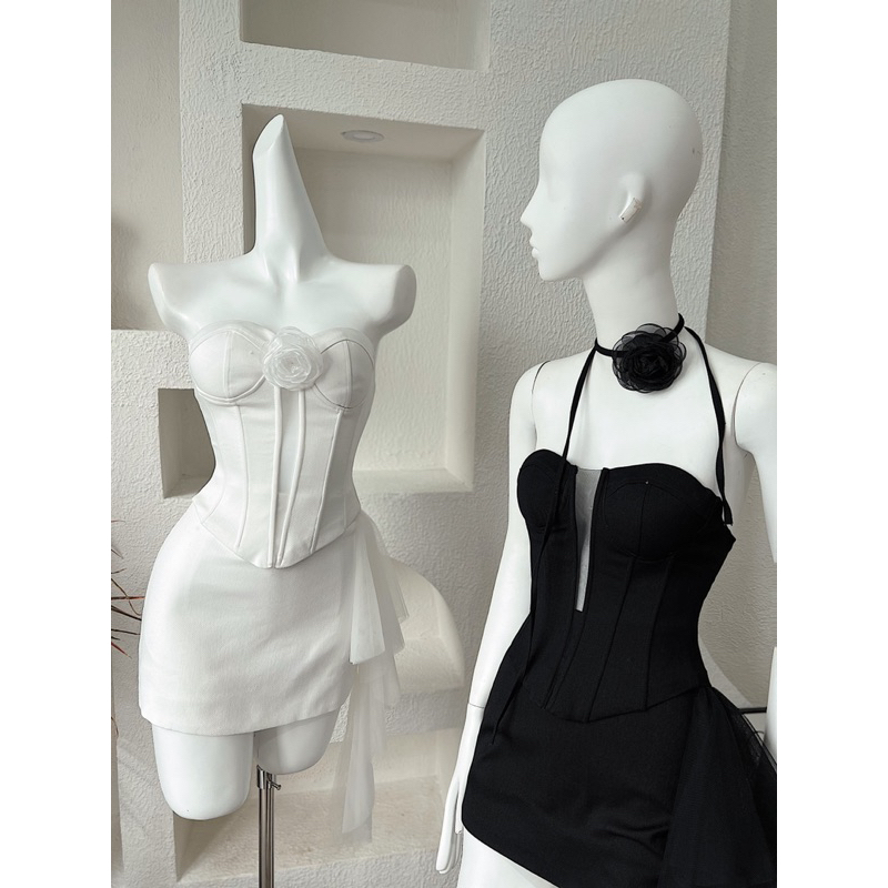 Set cúp lưới hoa y2k