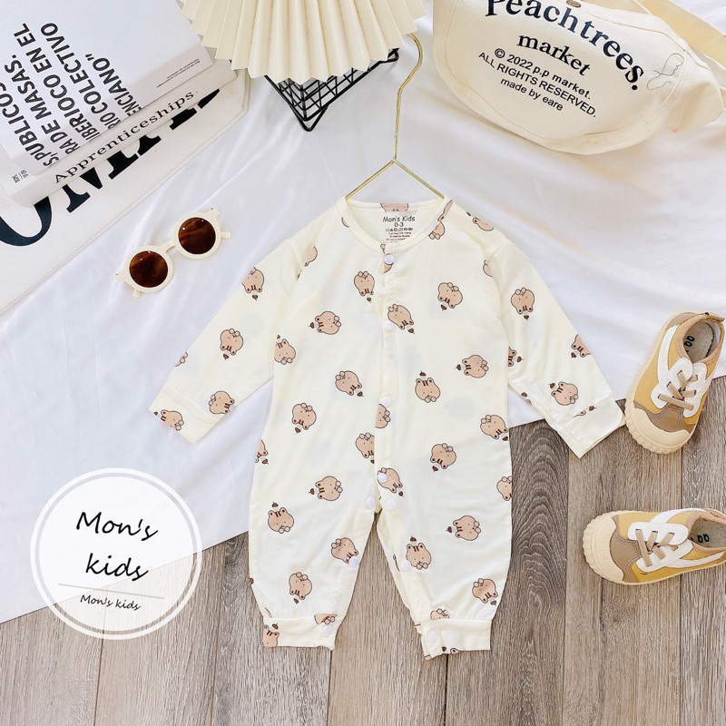 Body dài tay thun lạnh cho bé sơ sinh 0-9 months