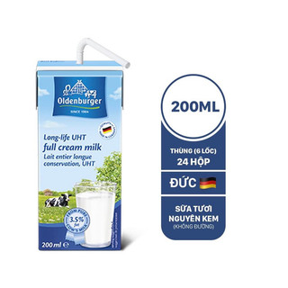 SỮA TƯƠI OLDENBURGER THÙNG 24 HỘP 200ML
