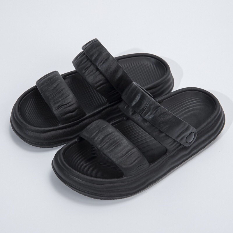 Dép quai hậu tai bèo chất liệu EVA, dép sandal độn đế 3cm siêu xinh