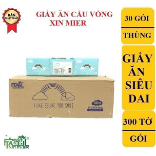 Giấy ăn thùng 30 gói cầu vồng xin mier.