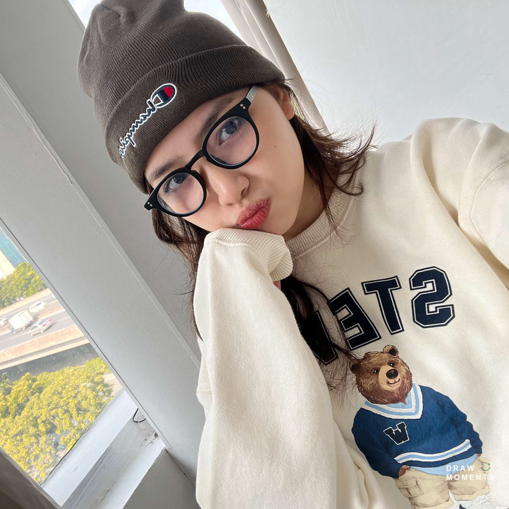Mũ Nón Beanie Champion Nam Nữ Ngắn Trơn Unisex Len Dày Dặn Chính Hãng
