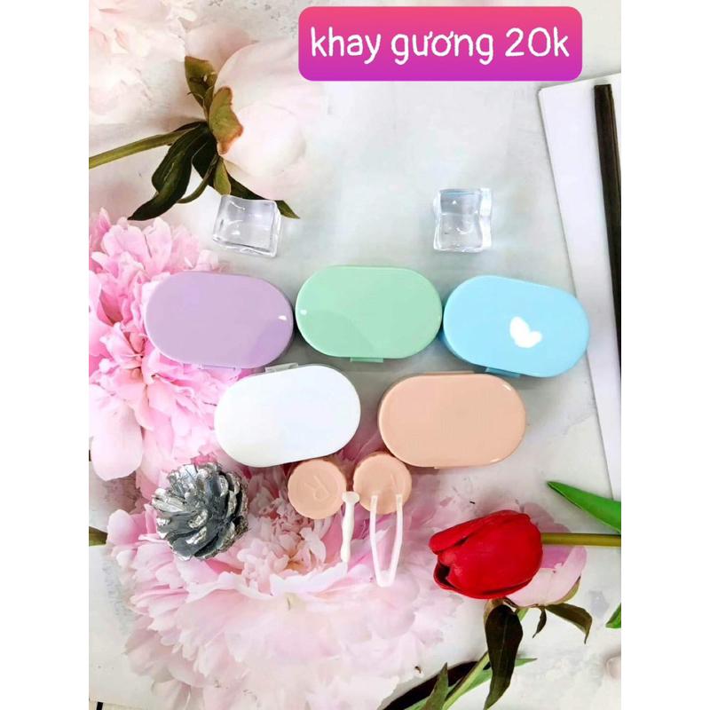 Khay gương màu ( đủ dụng cụ đeo)