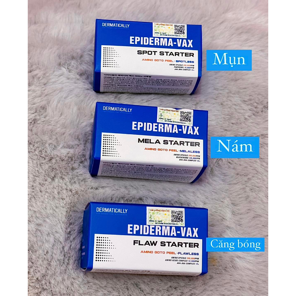 Vi tảo bong Dermatically Epiderma Vax Amino Goto Peel - Út store