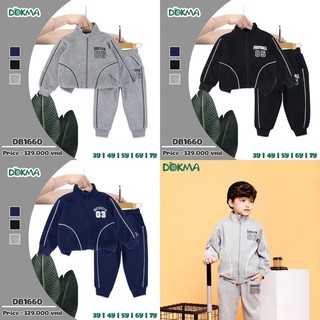 Bộ nỉ thể thao bé trai Dokma 3-7Y