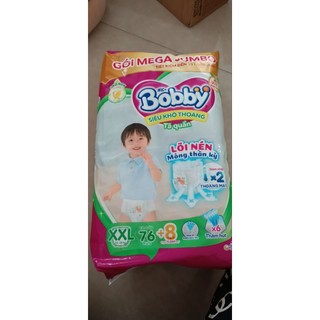 Tã/bỉm quần bobby mega jumbo xxl76+12 miếng