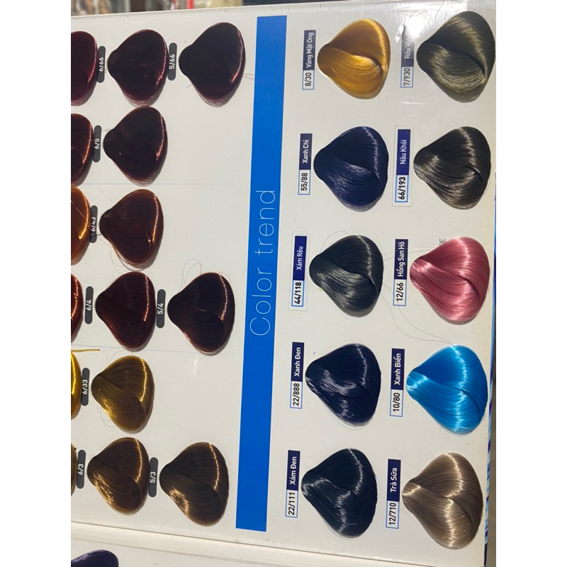 Nhuộm màu thời trang chuyên nghiệp LAVOX collagen 100ml đủ màu