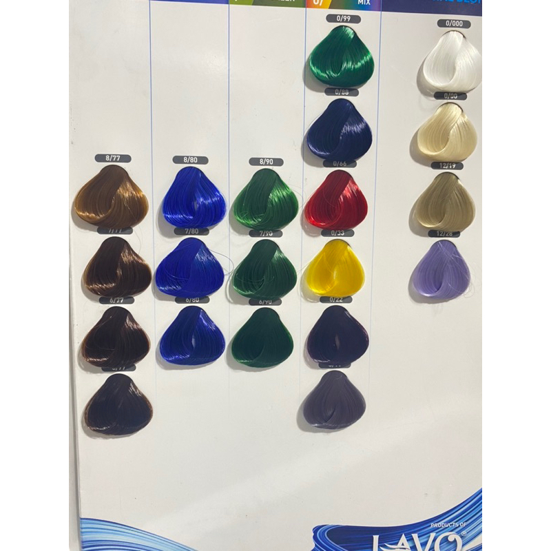 Nhuộm màu thời trang chuyên nghiệp LAVOX collagen 100ml đủ màu