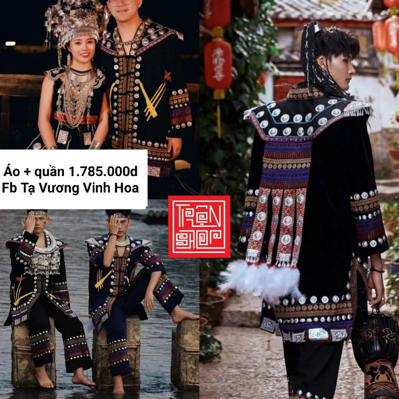 Trang phục Miêu Cương nam mẫu siêu xịn siêu chanh sảng