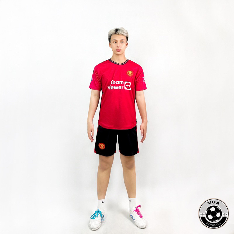 Quần áo bóng đá, đồ đá banh MU đỏ in áo theo yêu cầu vải mè cao cấp thoáng mát không nhăn không xù lông - VUA BÓNG ĐÁ