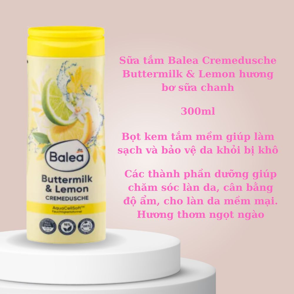 Sữa tắm Balea hàng Đức chính hãng 300ml cho mọi loại da - Shop Melyca