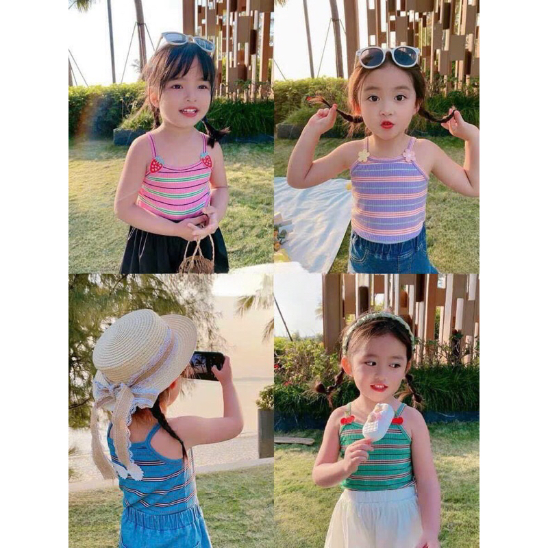 Áo thun 2 dây bé gái 8-28kg,áo phông cho bé siêu đẹp chất cao cấp bán shop