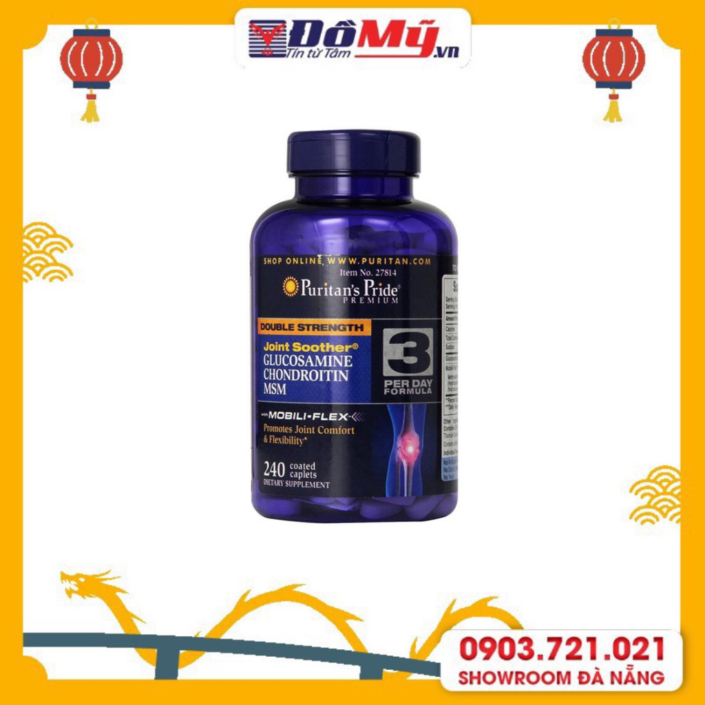 Glucosamin Chondroitin MSM Số 3 Puritans Pride 240 viên của Mỹ (viên)