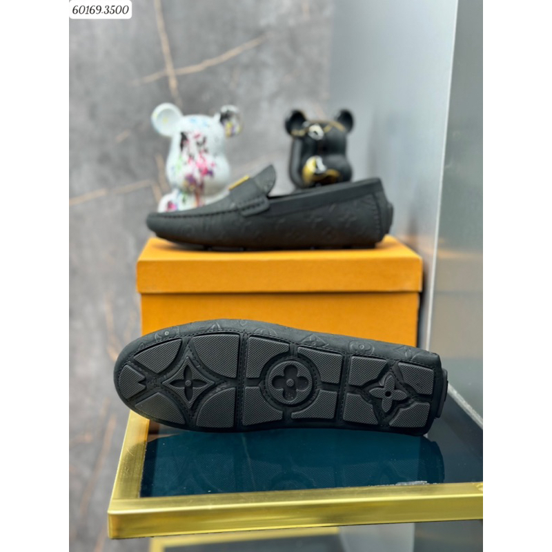 Giày lười nam da bò LV bản khoá cao cấp mới nhất 2023