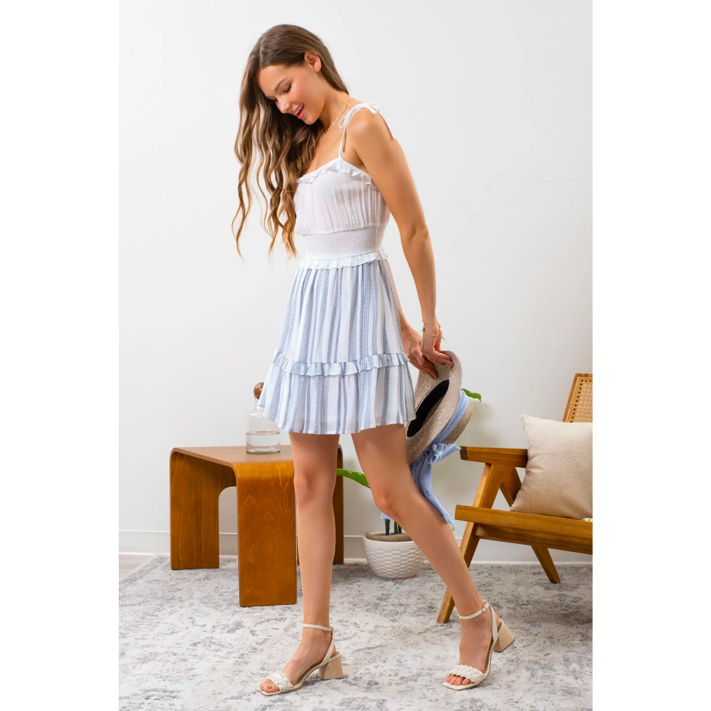 Đầm 2 dây Blu Pepper VNXK