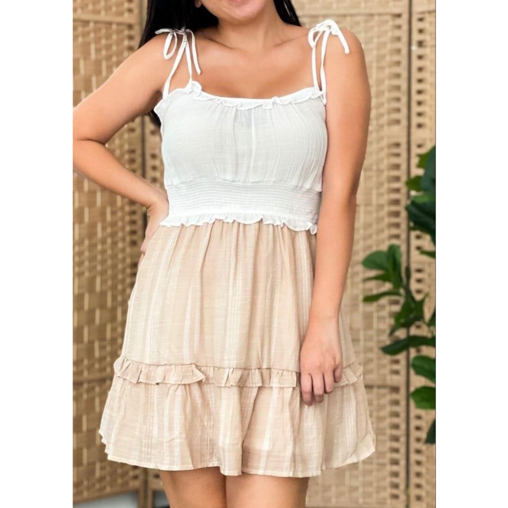 Đầm 2 dây Blu Pepper VNXK