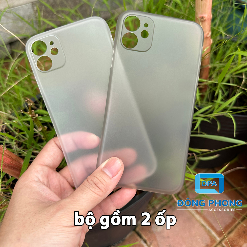 Combo 2 Ốp Lưng Mỏng Nhám Unibody Cho iPhone 11
