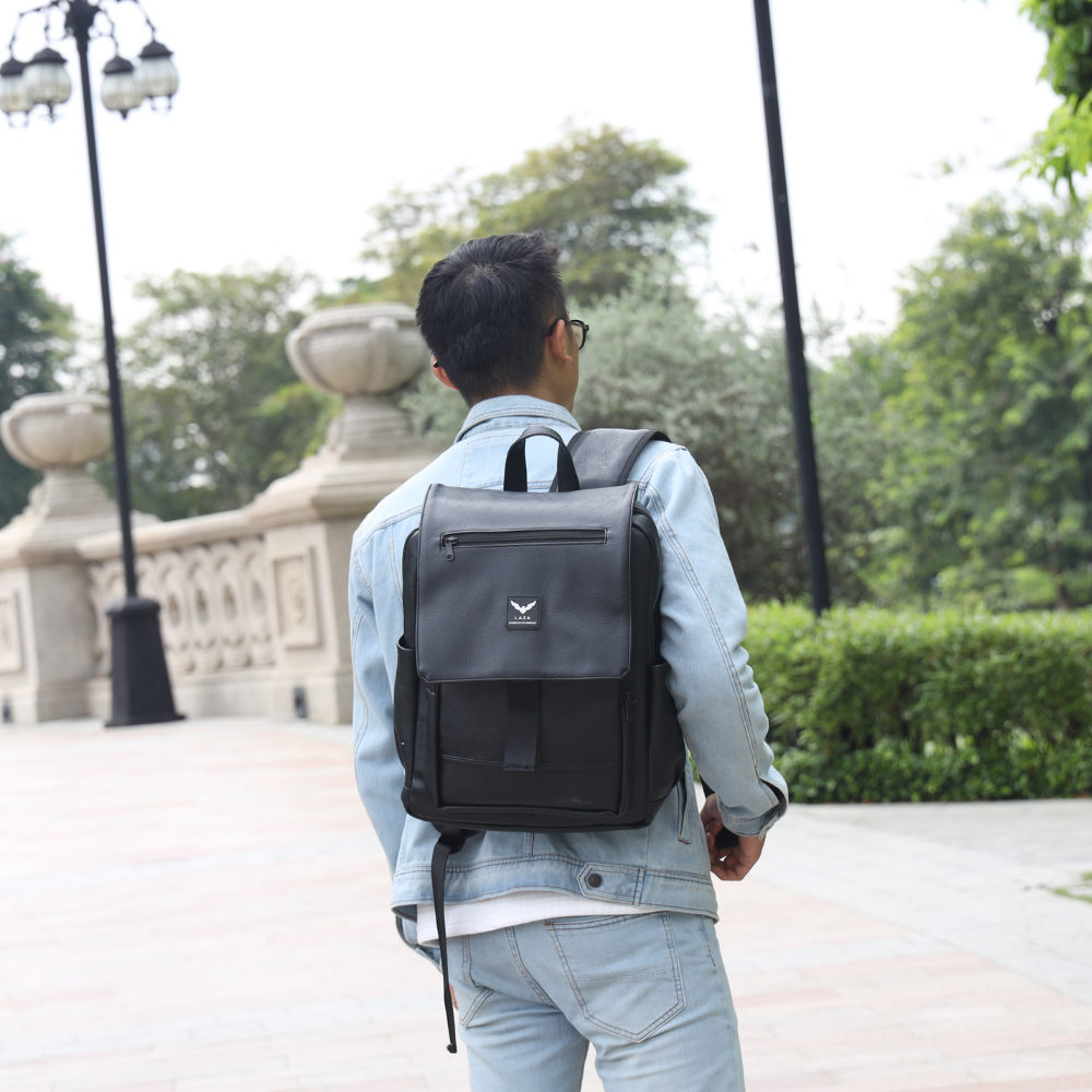 Balo da nam nữ LAZA Lucer Backpack 553 - Da PU nhập khẩu chống thấm - Bảo hành TRỌN ĐỜI