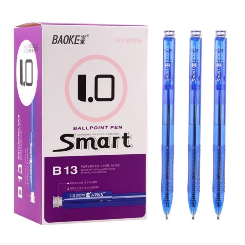 48cây bút bi BAOKE SMART B13 (xanh đen)