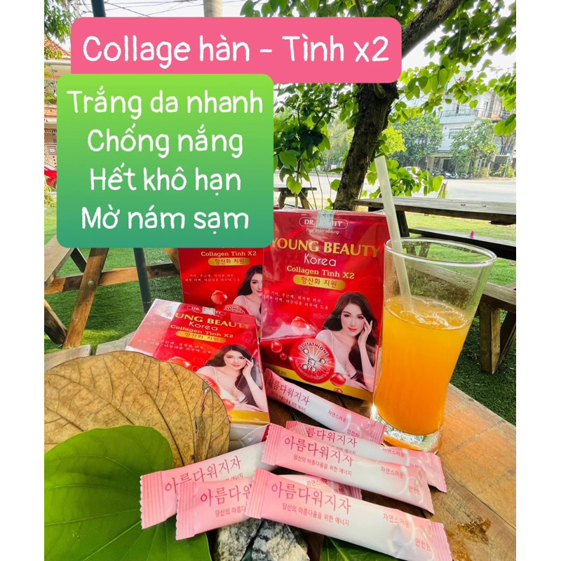 Combo 3 hộp Collagen Tình X2-Trắng da-Giá ưu đãi cực hấp dẫn.