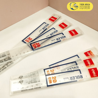 Thước kẻ nhựa học sinh Deli trong suốt, dễ nhìn