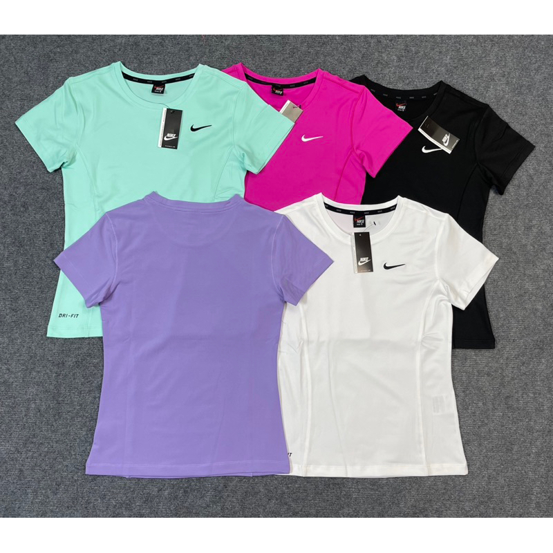 ÁO THỂ THAO TẬP GYM YOGA NỮ LOGO THÊU NK, VẢI THUN CO DÃN 4 CHIỀU