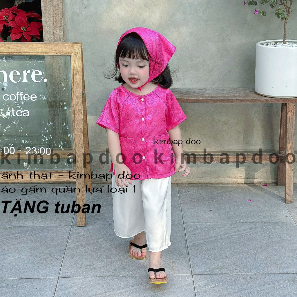 Bộ bà ba cho bé gái, Bộ bà ba hoa nhí cho bé đi chơi, lễ hội, lễ tết