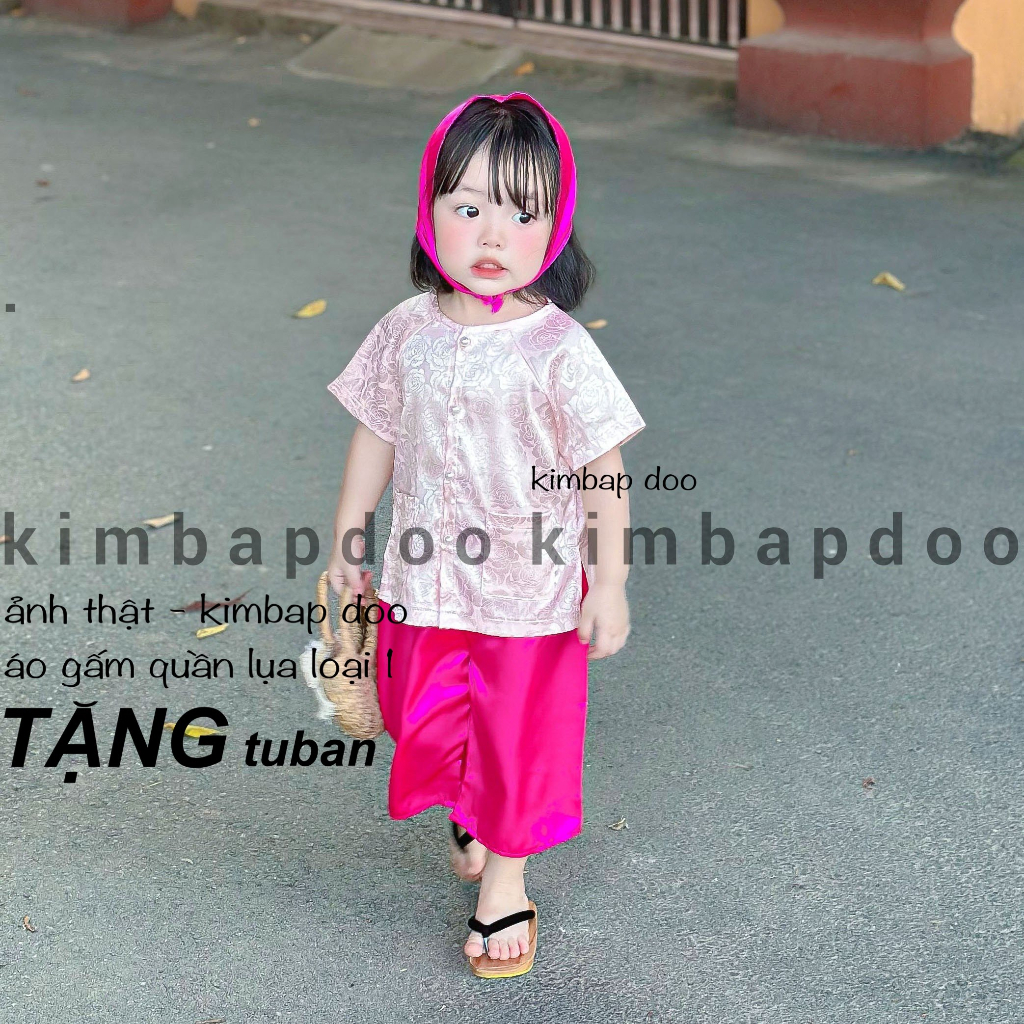 Bộ bà ba cho bé gái, Bộ bà ba hoa nhí cho bé đi chơi, lễ hội, lễ tết
