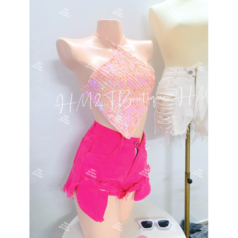 Áo yếm kim sa lấp lánh bling bling  thủ công nhiều size