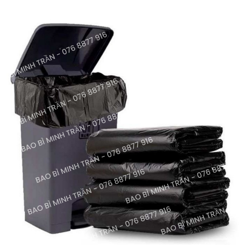 Túi Xốp Đen PE / Túi Rác Đen 2 Quai Giá Rẻ