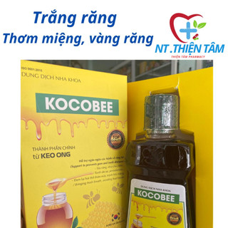 Nước súc miệng KOCOBEE, hổ trợ trị hôi miệng sâu răng tẩy trắng răng chai 360ml