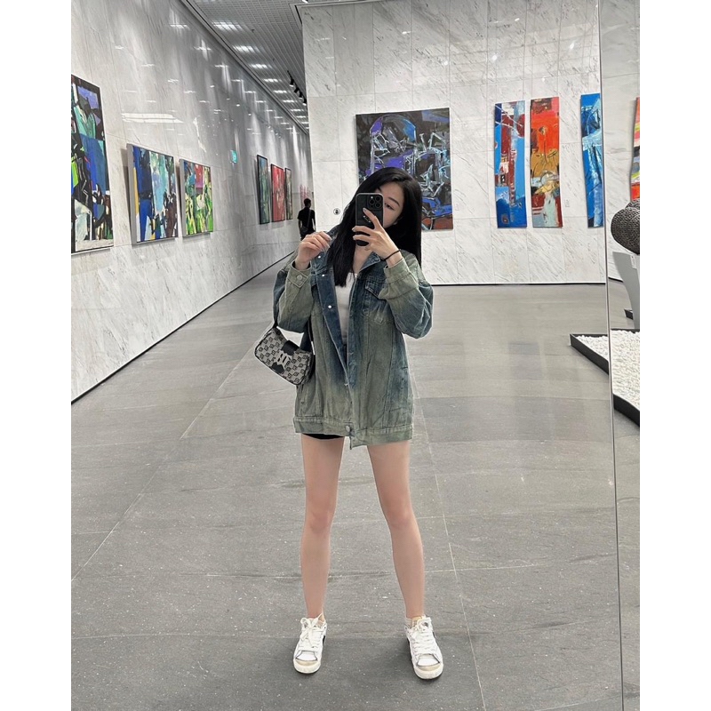 Áo khoác Denim Balencia.ga