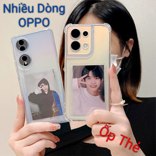 Ốp Lưng Có Ngăn Để Thẻ, Ảnh Trong Chống Sốc Gù Camera OPPO A95 A77 A76 A74 A57 A54 A17 A17k A16 A15 A12 A9 A7 A5s A3s 4G