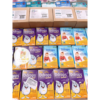 Sale 2027 Vitamin D3 Baby DDrops Mỹ/ Canada 400iu / 600iu cho bé 0tháng - 90/100 giọt  - hàng Mỹ/ Canada Air