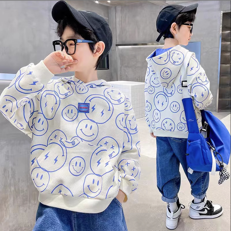 Áo Hoodie Có Mũ Dài Tay Cho Bé Trai, Bé Gái Chất Nỉ Dày Dặn Phong Cách Hàn Quốc Cá Tính Cho Trẻ Em Mùa Thu Đôn