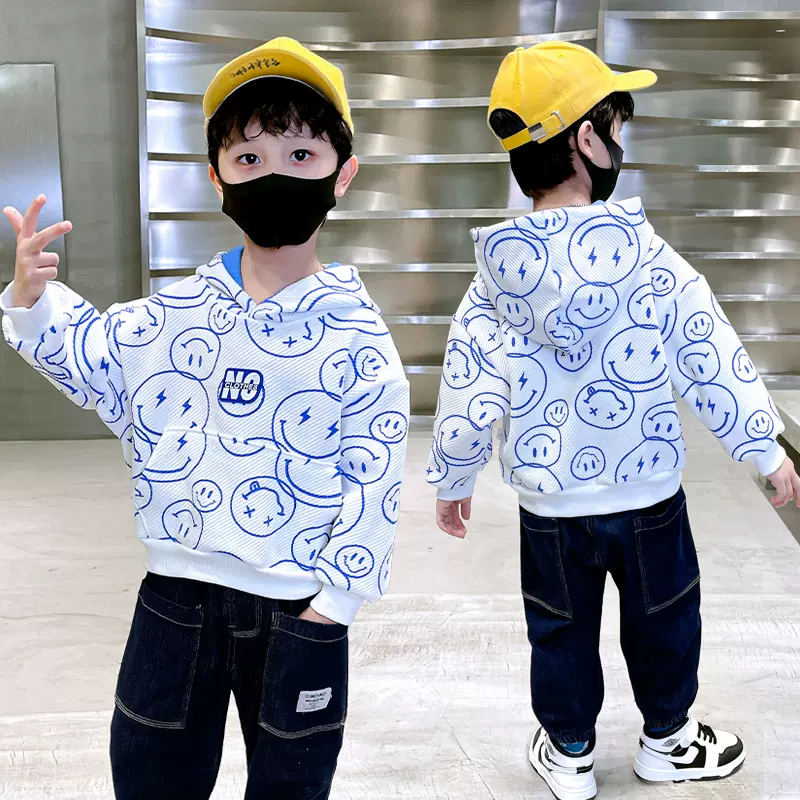 Áo Hoodie Có Mũ Dài Tay Cho Bé Trai, Bé Gái Chất Nỉ Dày Dặn Phong Cách Hàn Quốc Cá Tính Cho Trẻ Em Mùa Thu Đôn