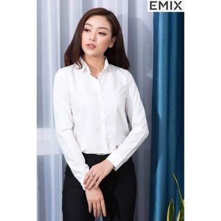 [Hàng VNXK] Áo Sơ Mi Trắng Nữ Công Sở Ảnh Thật