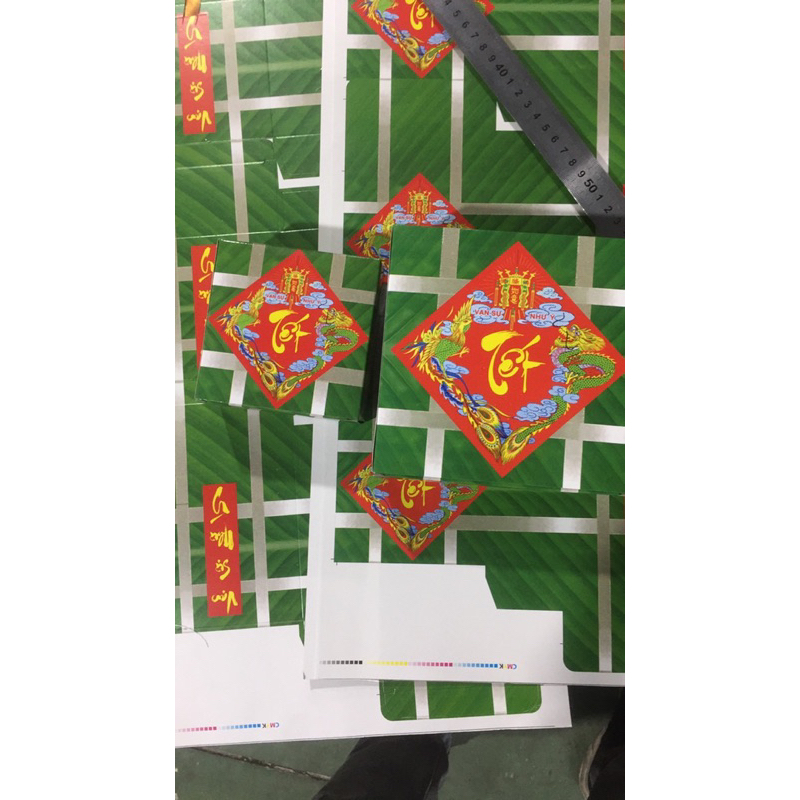 Giấy gói lá dong,lá chuối, gói bánh chưng giả,1 tờ 65x42cm