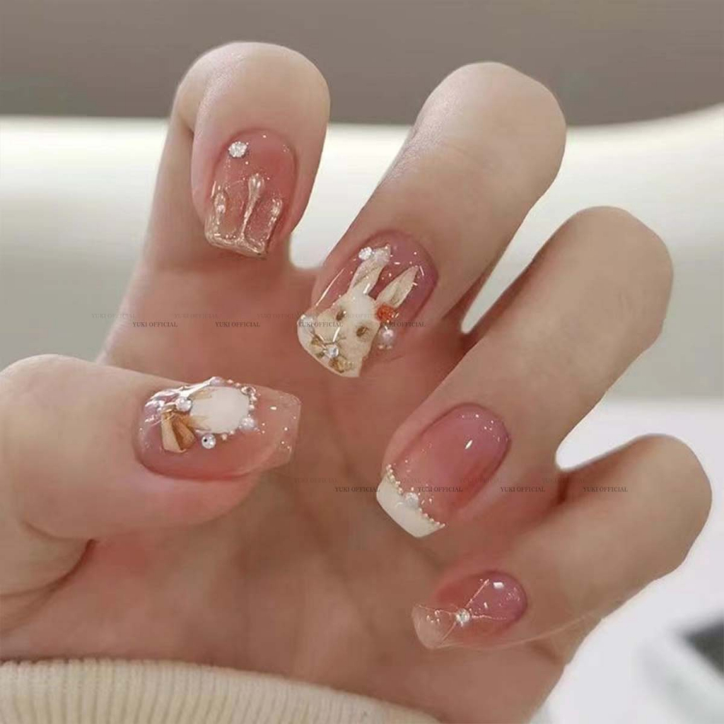 Sticker 5D-sticker nổi-sticker nổi trang trí móng nhiều hình siêu xinh