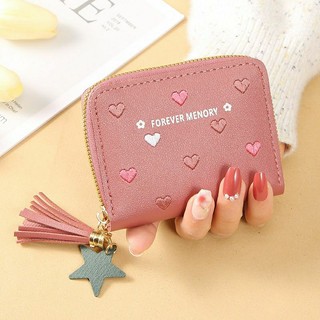 ví nữ , bóp nữ mini kéo khóa tim  xinh xắn
