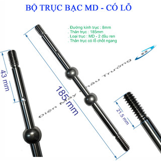 Bộ trục bạc MD - Trục bạc có lỗ chốt ngang - 18.5cm