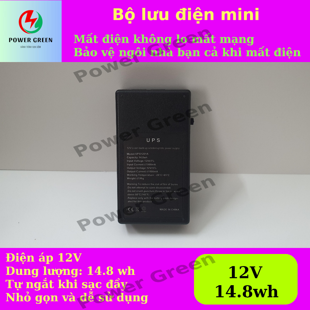 Ups mini cho camera - Model mạng