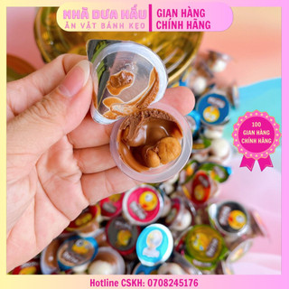 Lẻ 1 chén bánh bich qui sô cô la kem Star Cup Thái Lan mini 6gam kèm muỗng