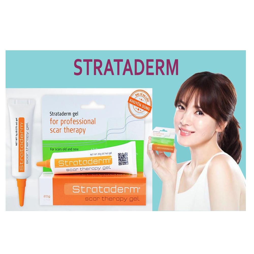 Gel Strataderm Thụy Sĩ Làm Mờ Sẹo Lâu Năm Xóa Thâm Phục Hồi Da