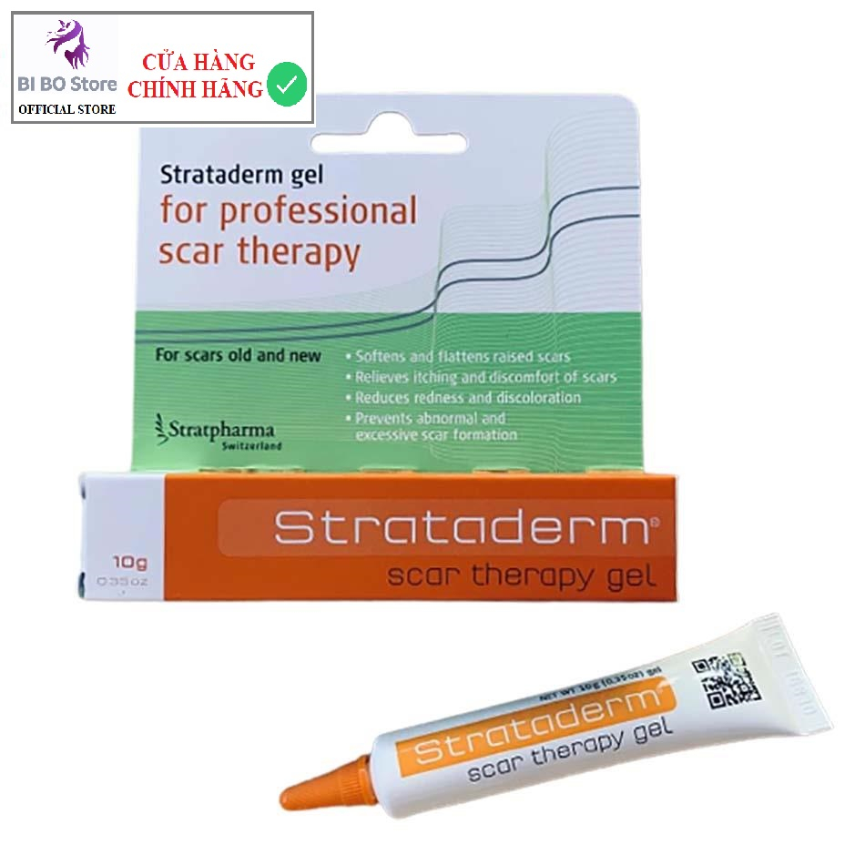 Gel Strataderm Thụy Sĩ Làm Mờ Sẹo Lâu Năm Xóa Thâm Phục Hồi Da